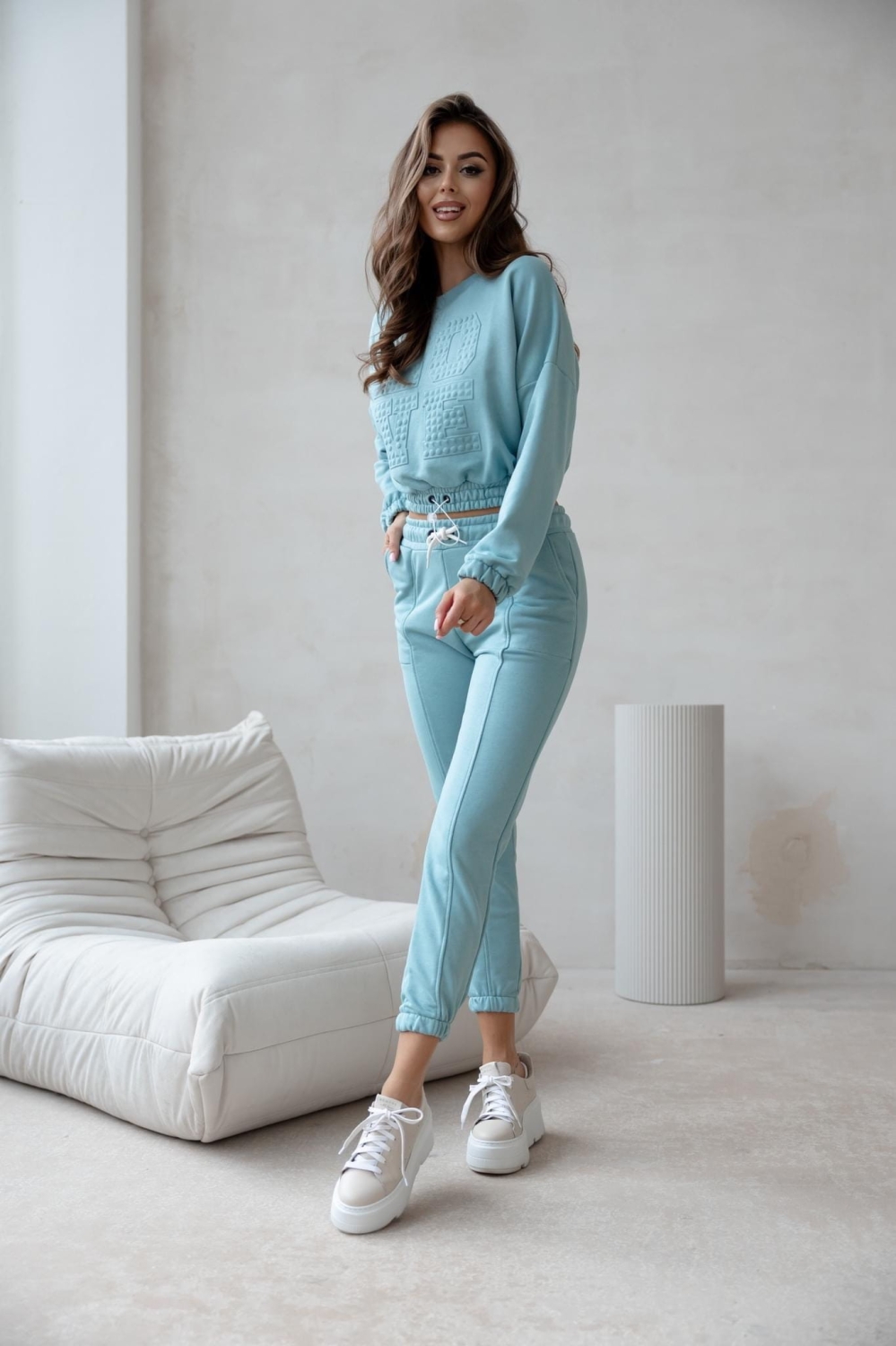 Komplet Love Turkusowy 