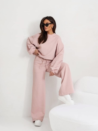 Spodnie dresowe Cocomore pudrowy róż 
