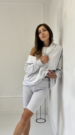 Nowość Komplet dresowy  Cotts Szary Melanż 3 częściowy 