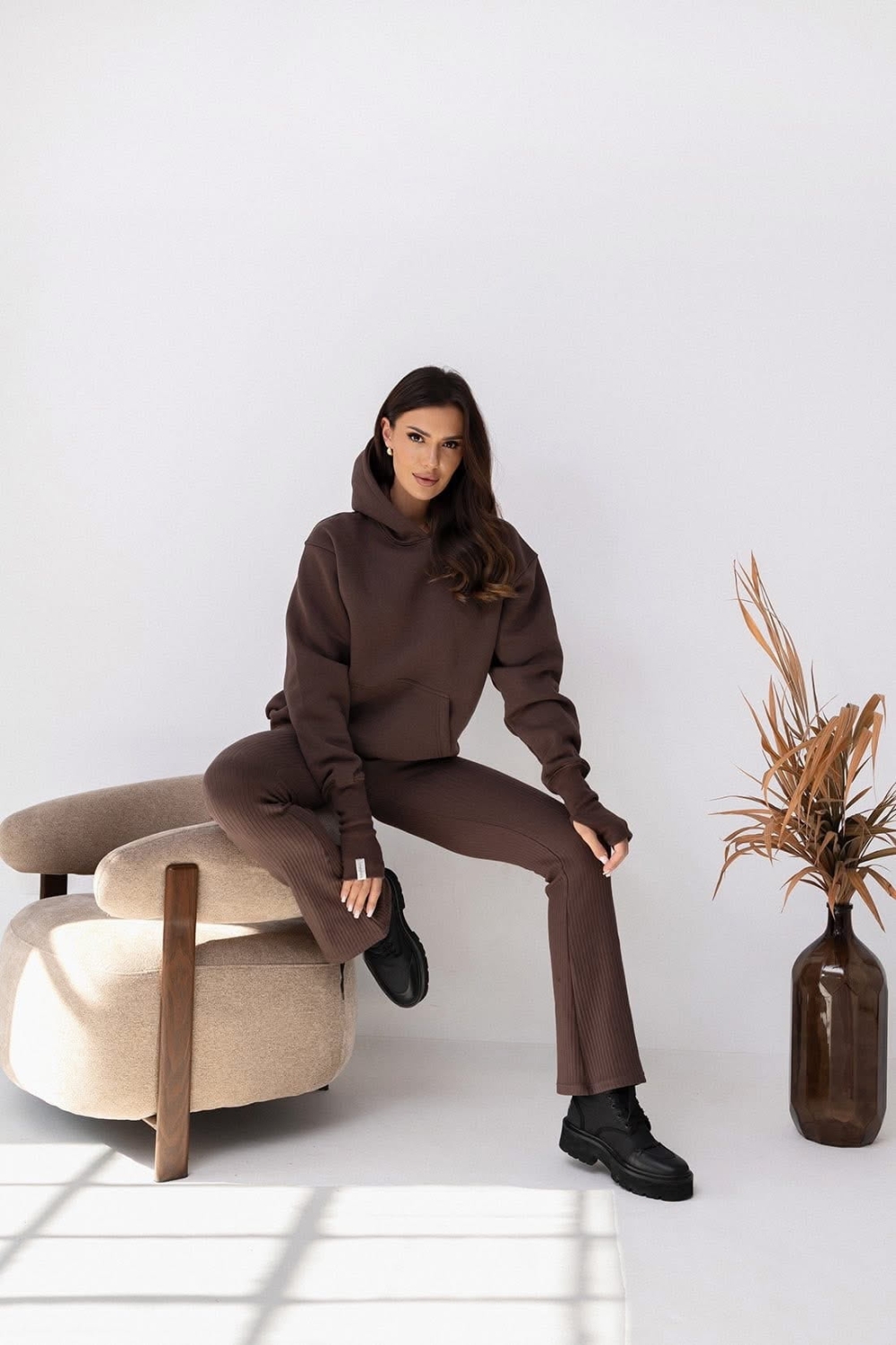 Legginsy czekolada Flare Lenoshka 