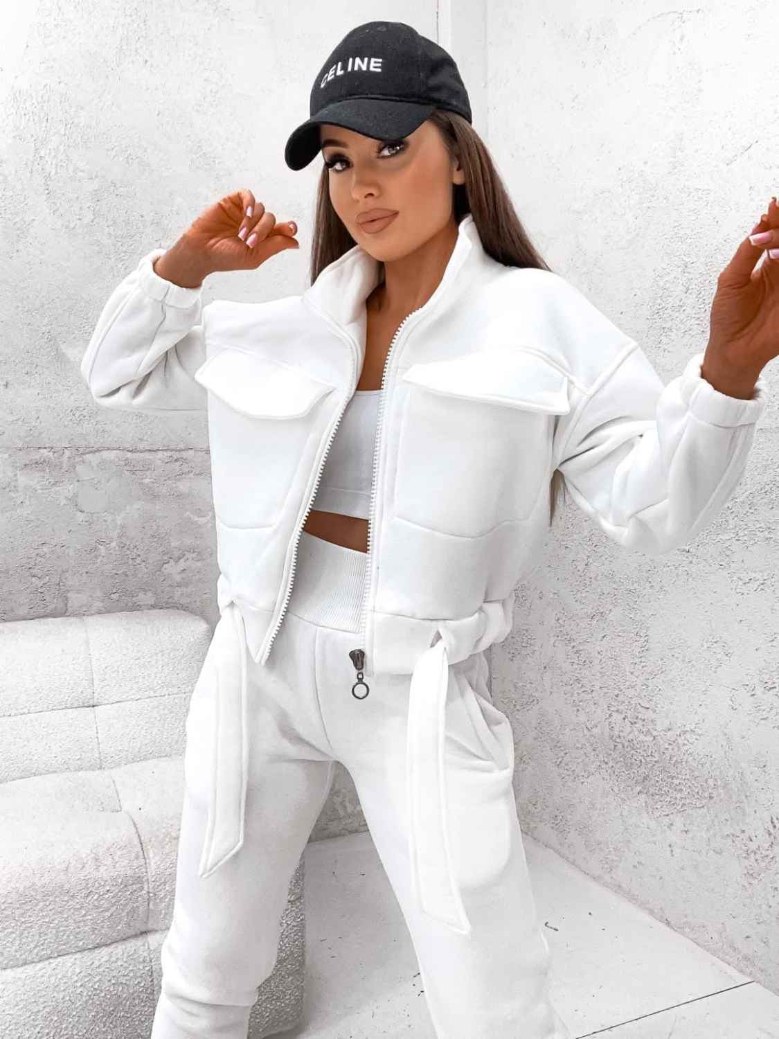 Komplet dresowy Zona Śmietankowy 