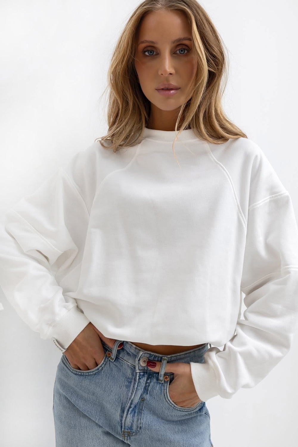 Bluza nieocieplana Wera  Lenoshka  Biała 