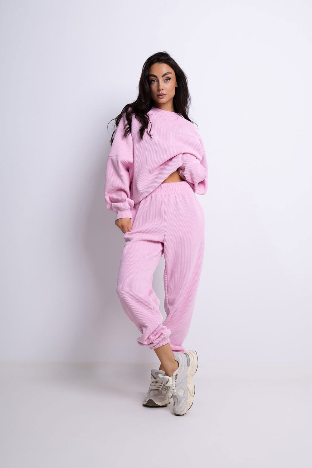  Preorder - wysyłka 27.04 Komplet Wera  sztruks Lenoshka  Barbi Róż 